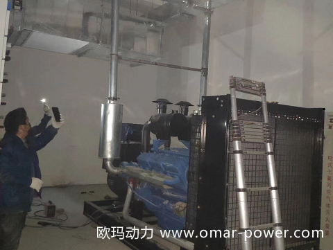 许昌政府单位   500KW上柴开架式发电机组